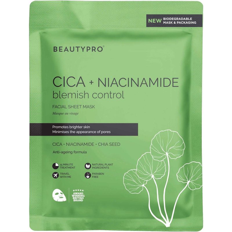 BEAUTYPRO Cica and Niacinamide Face Mask 22ml