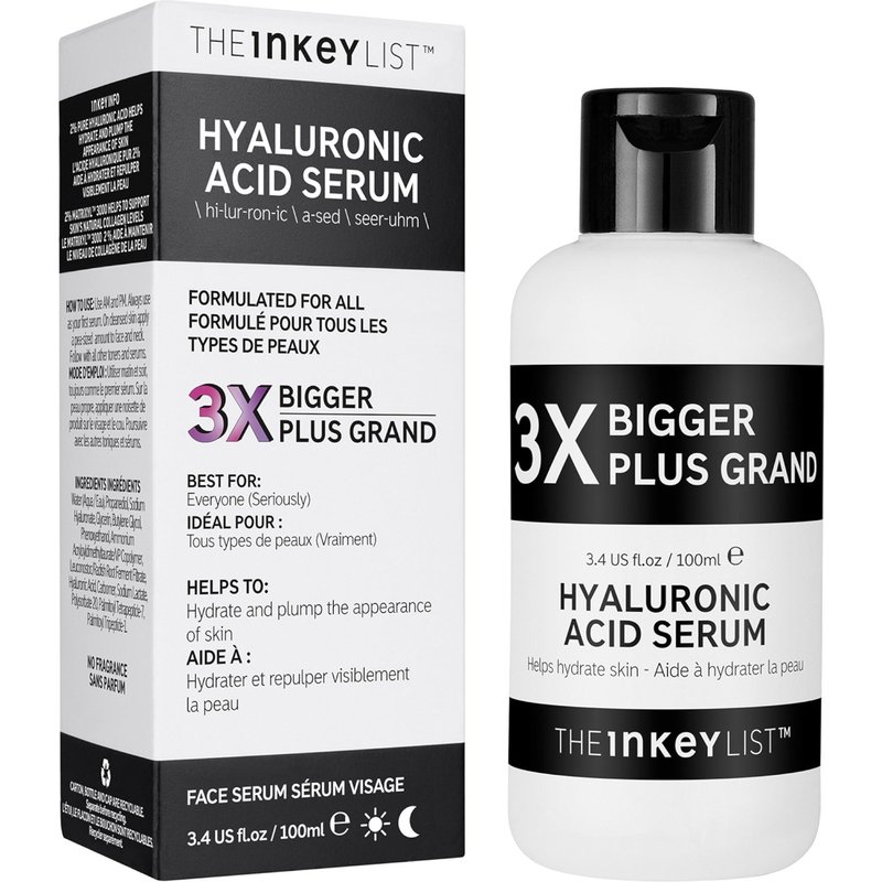The INKEY List Supersize Hyaluronic Acid Serum 100ml (Worth £26.63)