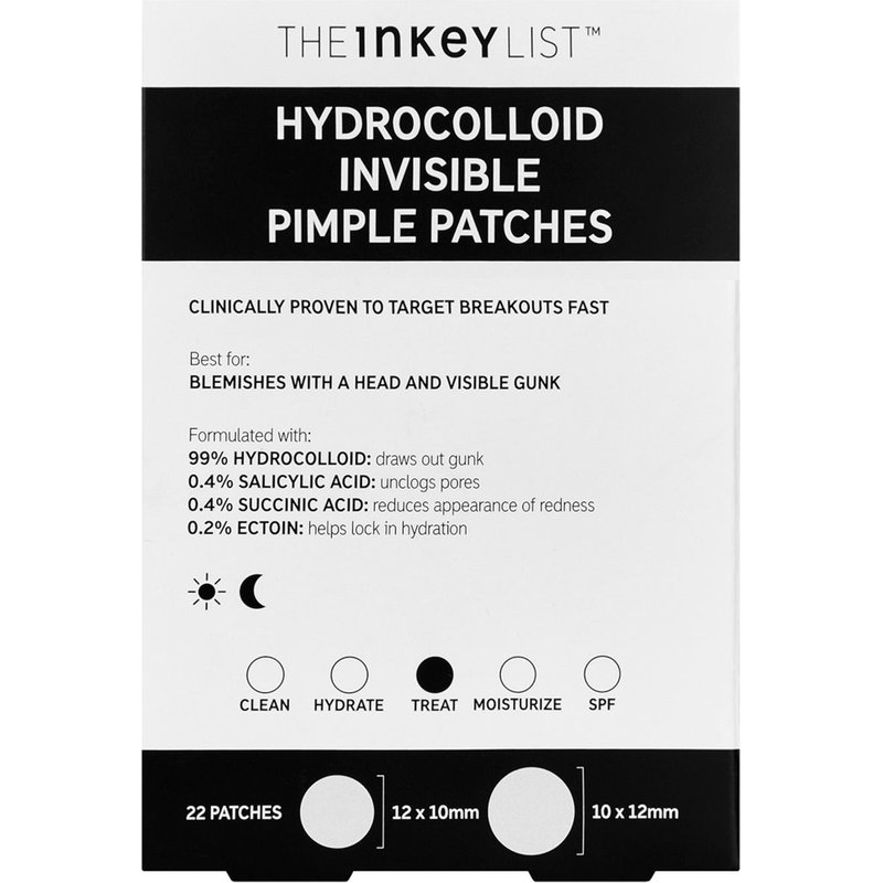 The INKEY List Hydrocolloid Invisible Pimple Patches (22 patches)