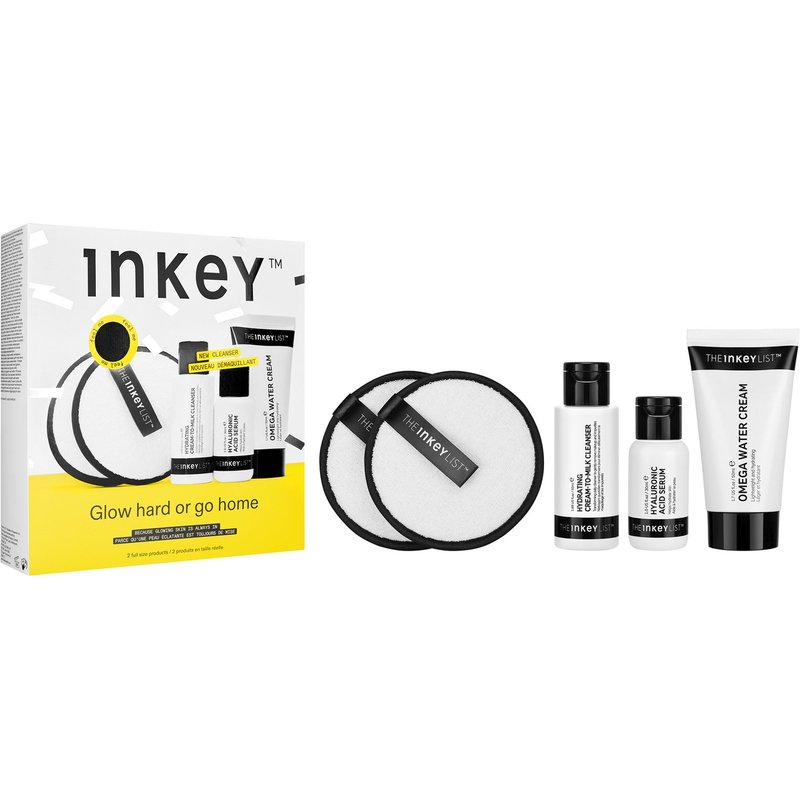 INKEY Face Glow Hard Trio (Worth £28.50)