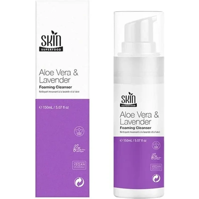 Skin Superfood Aloe Vera & Lavender Foaming Cleanser 150ml