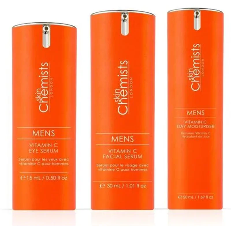 skinChemists Anti-Ageing Men's Vitamin C Wake Up Routine
