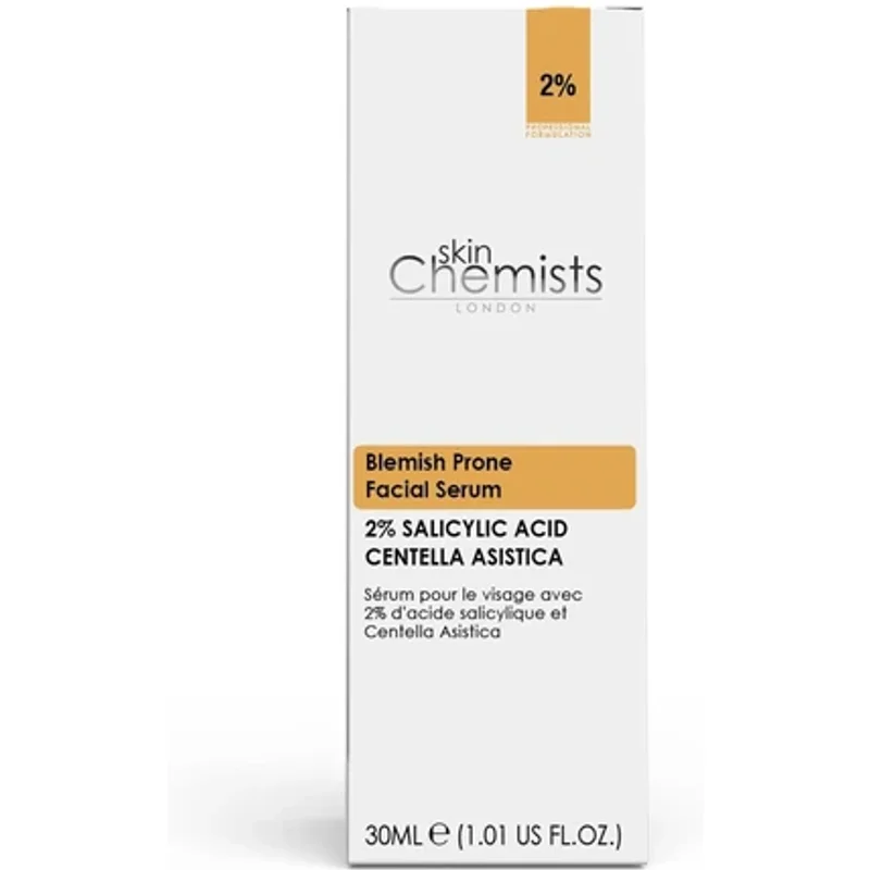skinChemists Acne Prone Serum Salicylic Acid 2%, Centella Asistica 3% 30ml