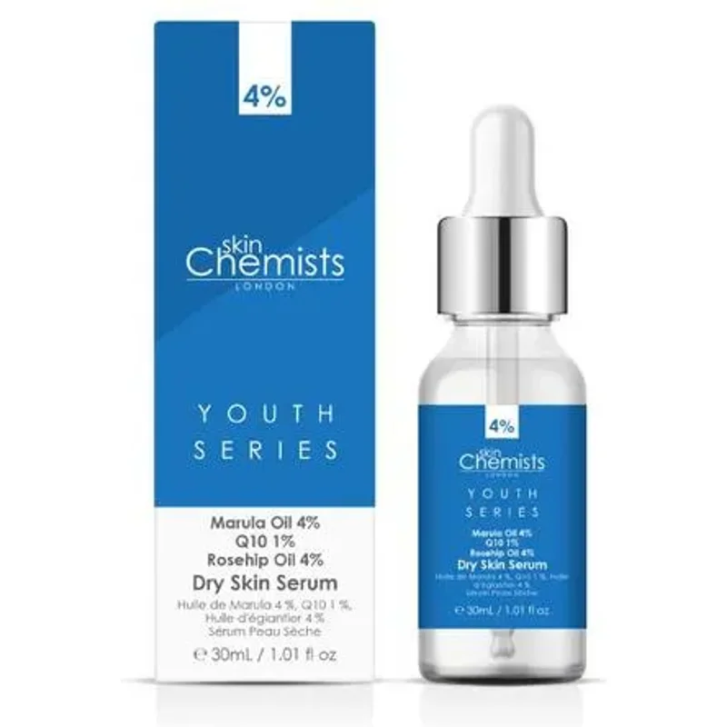 skinChemists Dry Skin Marulua Oil 4%, Q10 1%, Rosehip Oil 4% 30ml