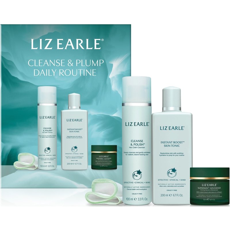 Liz Earle Exclusive Cleanse & Plump Daily Routine