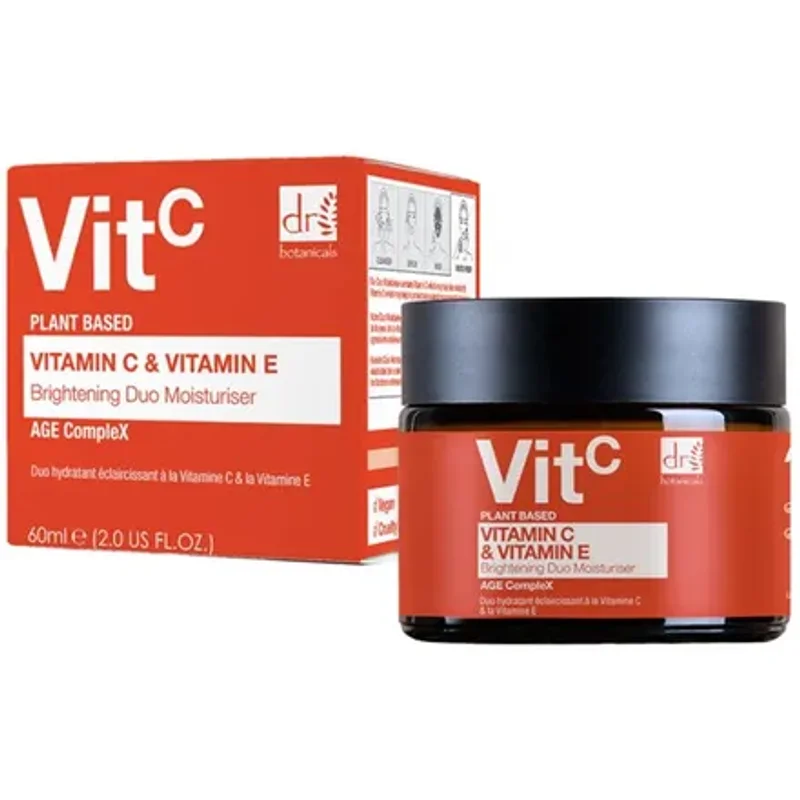 Dr Botanicals Vitamin C 1% & Vitamin E Brightening Duo Moisturiser 60ml