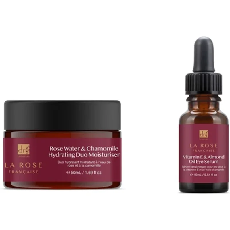 Dr Botanicals Anti-Ageing La Rose Francaise Duo Moisturiser & Eye Serum Kit
