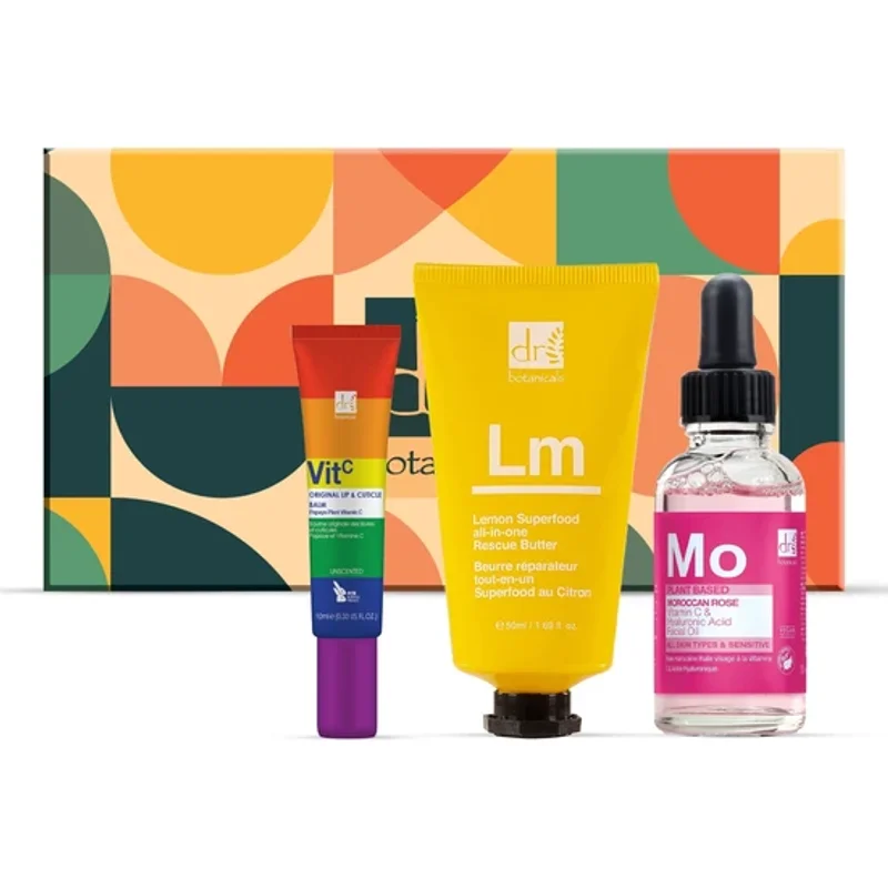 Dr Botanicals Vegan Best Sellers Skin Care Gift Set