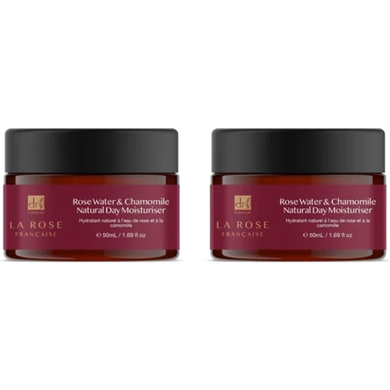 Dr Botanicals La Rose Francaise Day Moisturiser 2 x 50ml
