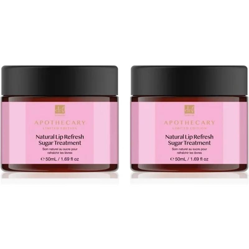 Dr Botanicals Natural Lip Refresh Sugar Treatment 2 x 50ml