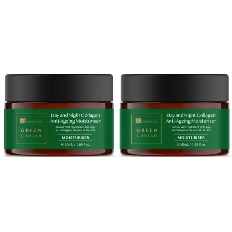 Dr Botanicals Green Caviar Day & Night Anti-Ageing Moisturiser 2 x 50ml