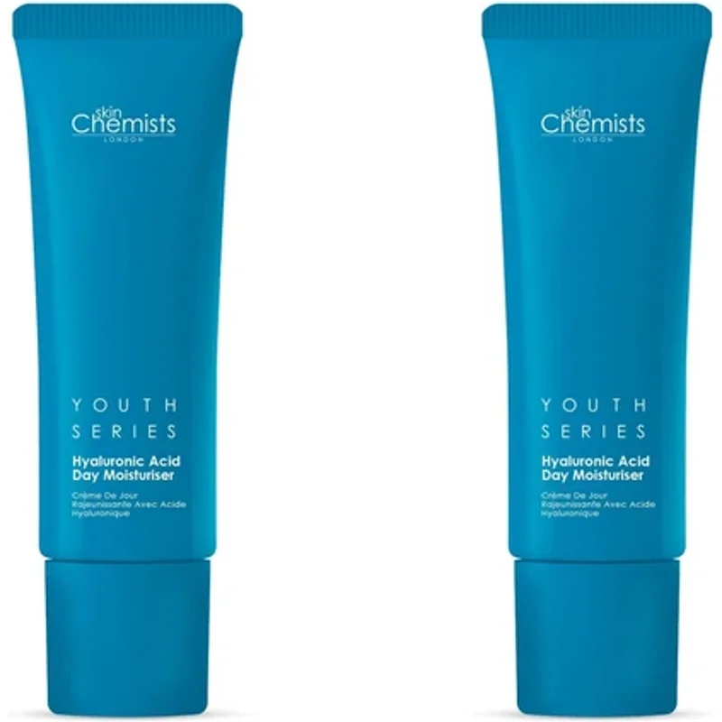 skinChemists 1% Hyaluronic Acid Day Moisturiser 50ml x 2