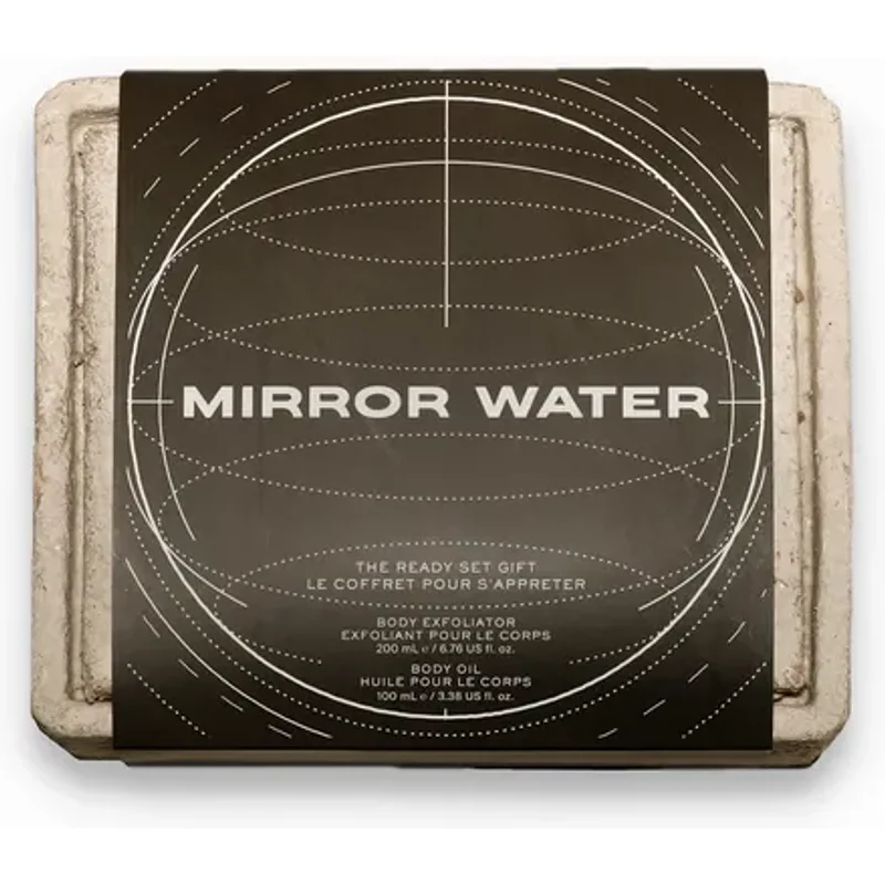 Mirror Water The Ready Set Gift 200ml Buff Body Exfoliator + 400ml Smooth Body Oil