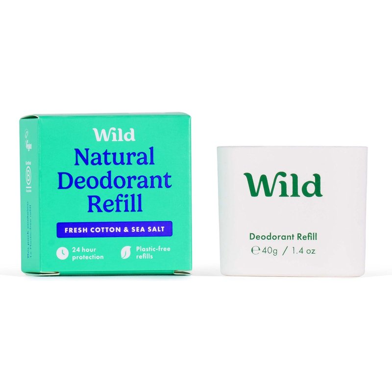 Wild Fresh Cotton and Sea Salt Deodorant Refill 40g