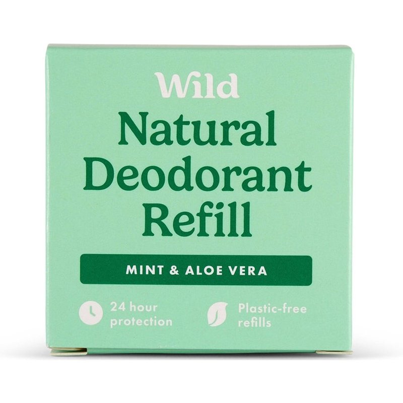Wild Men's Mint and Aloe Vera Deodorant Refill 40g