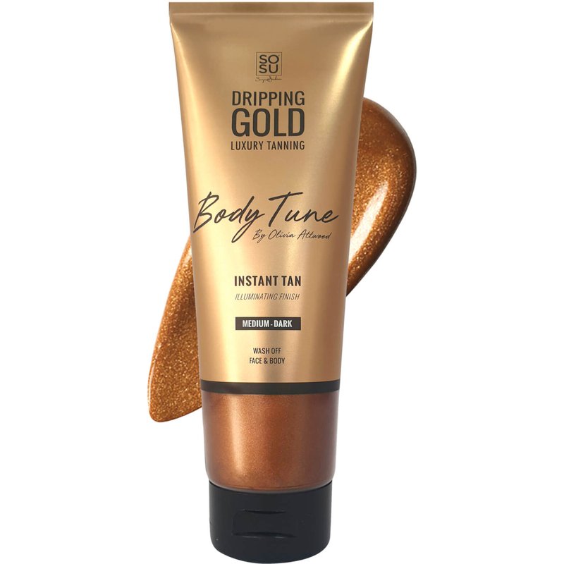 SOSU Dripping Gold Bodytune Shimmer 125ml (Various Colours) - Medium-Dark