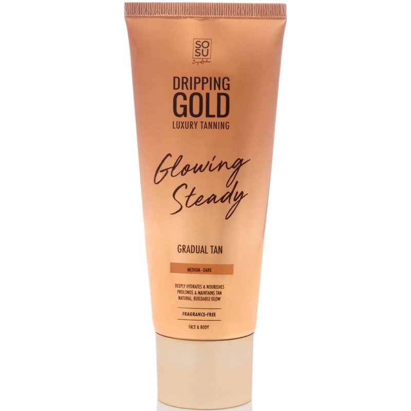SOSU Dripping Gold Gradual Tan Lotion 230g (Various Colours) - Medium-Dark