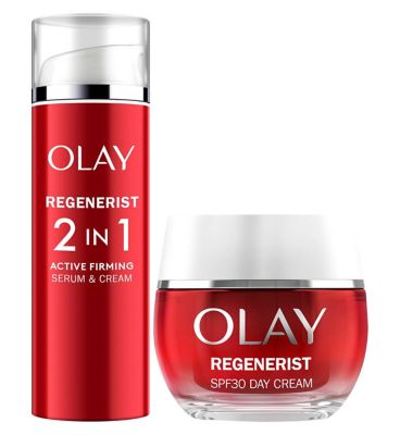 Olay Regenerist Day Face Cream SPF30  Olay Regenerist Day Serum Bundle