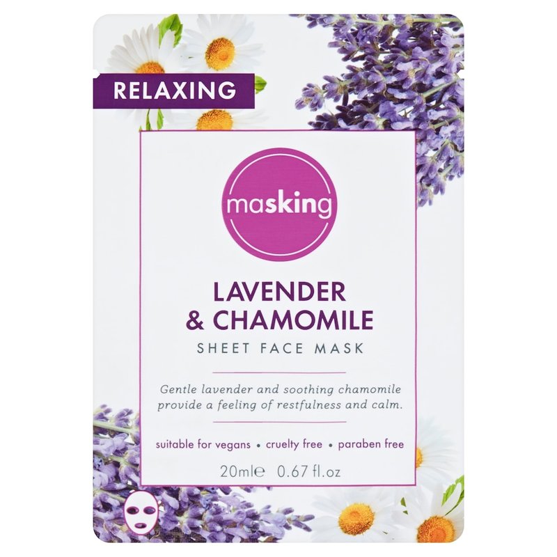 Masking Lavender & Chamomile Sheet Face Mask