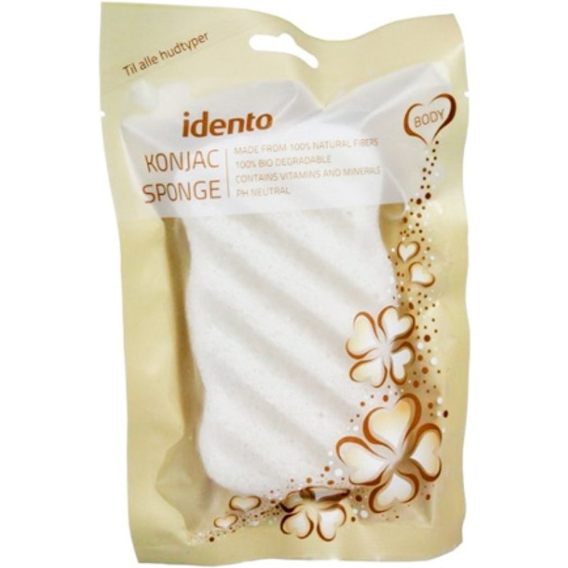 Idento Konjac Wave Sponge - Natural