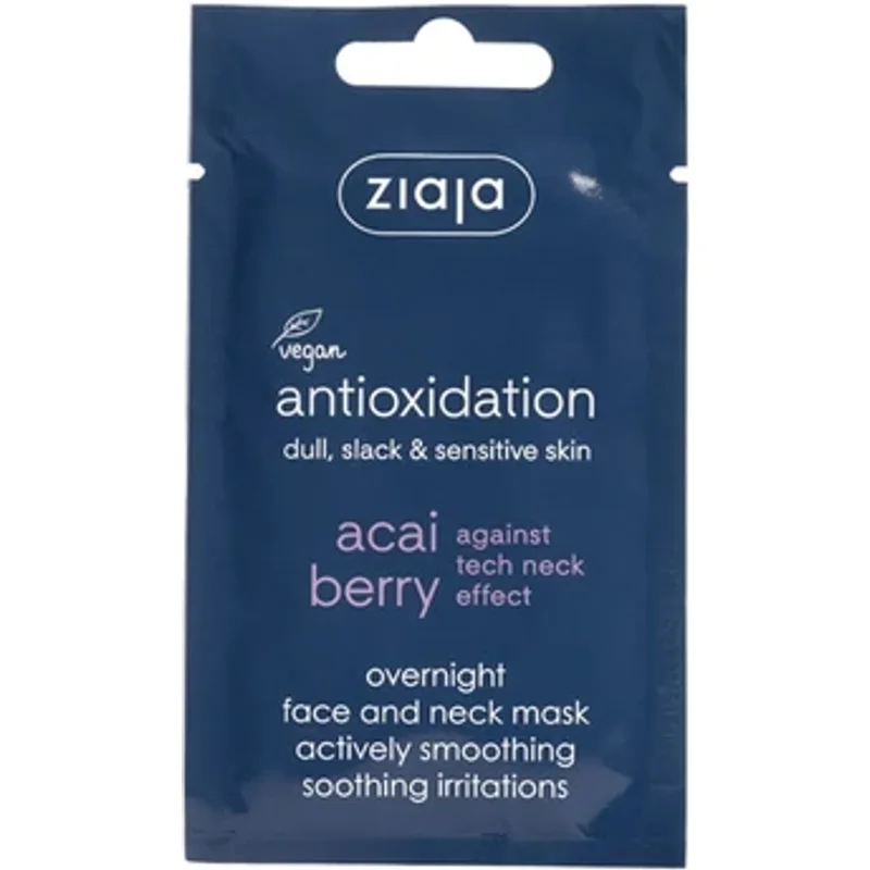 Ziaja Acai Berry Antioxidation Overnight Face & Neck Mask 7ml