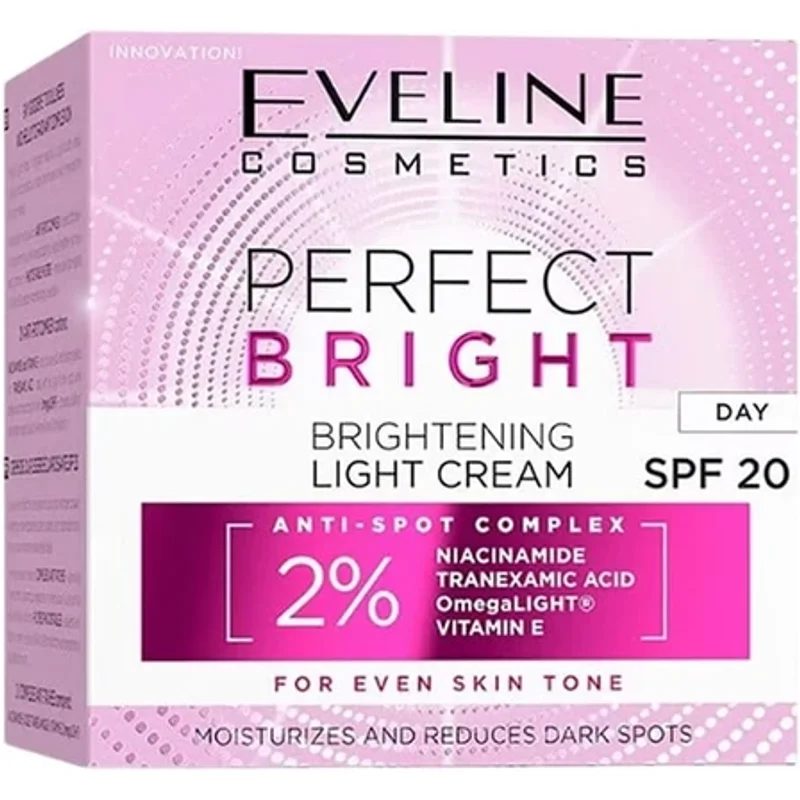 Eveline Perfect Bright Brightening Light Cream With SPF 20 50ml