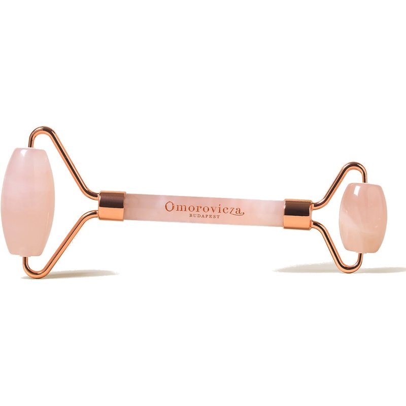 Omorovicza Rose Quartz Roller (double ended) in box