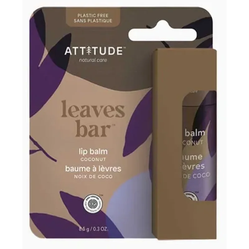 Attitude Plastic-Free Coconut Lip Balm Enriched With Olive Oil 8.5 g