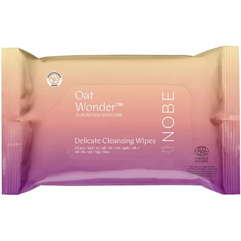 NOBE Oat Wonder Delicate Cleansing Wipes 25 wipes