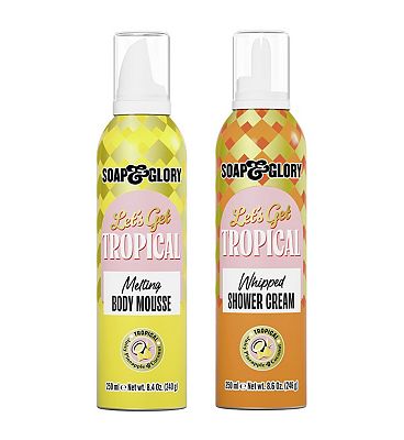 Soap & Glory Let's Get Tropical Mouse Butter & Foam Wash Duo