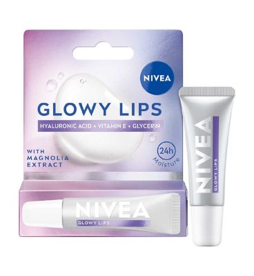 NIVEA Lip Hyaluron Glowy Lips Lip Balm Tube Original, 10ml
