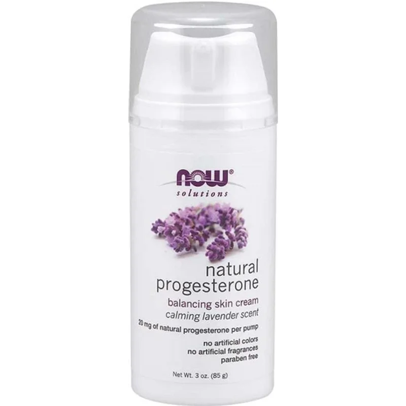 NOW Foods Natural Progesterone Balancing Skin Cream With Lavender 85g