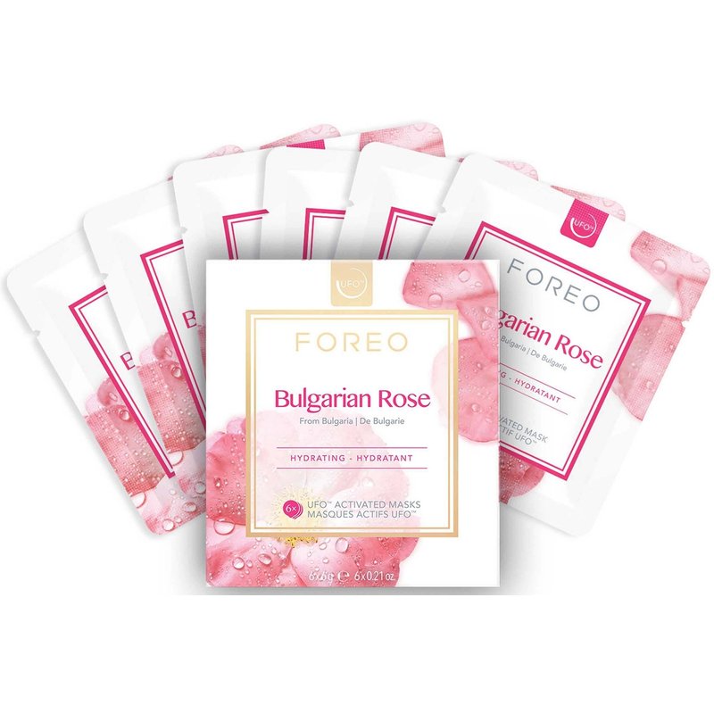 FOREO Bulgarian Rose UFO Moisture-Boosting Face Mask (6 Pack)