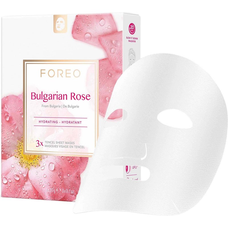 FOREO Bulgarian Rose Moisture-Boosting Sheet Face Mask (3 Pack)