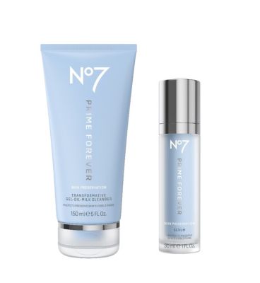 No7 Prime Forever Serum & Cleanser Duo