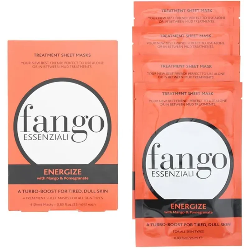 Borghese Fango Essenziali Energise Treatment Sheet Mask 4 x 25ml
