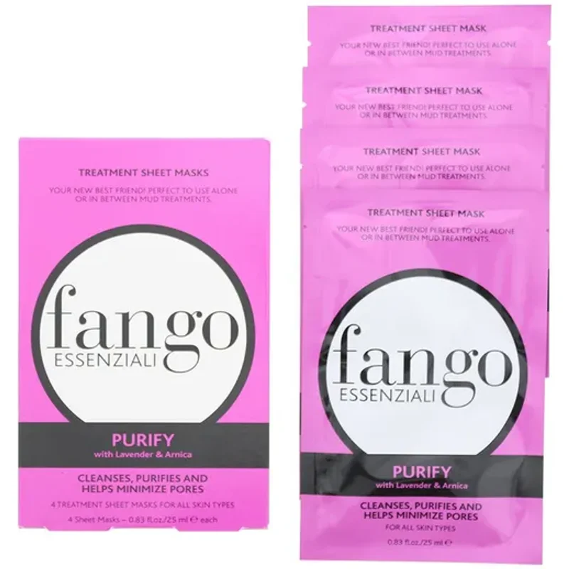 Borghese Fango Essenziali Purify Treatment Sheet Mask 4 x 25ml