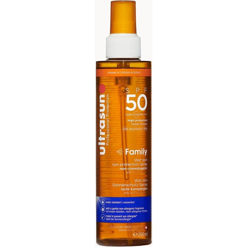 Ultrasun Family Wet Skin Spray SPF50 200ml