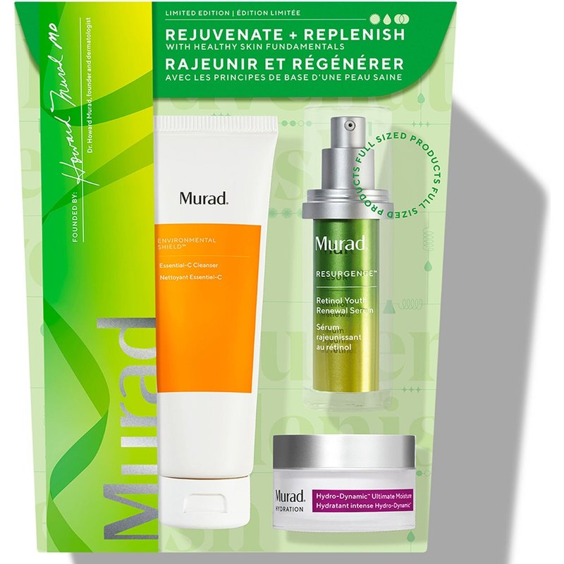 Murad Rejuvenate + Replenish with Healthy Skin Fundamentals Set (Worth £207)