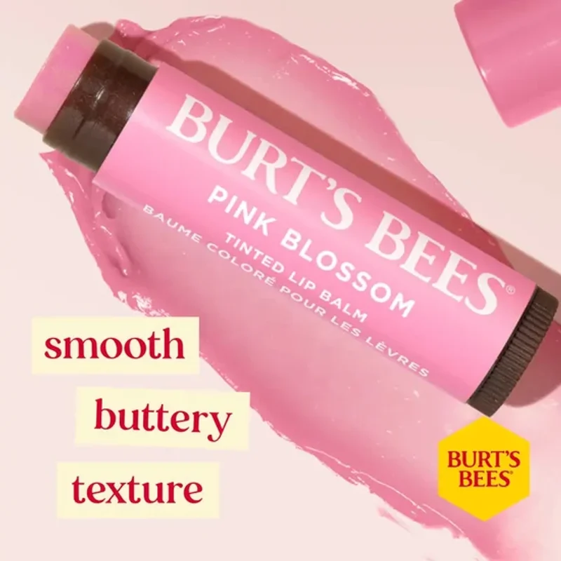 Burt's Bees Tinted Lip Balm Pink Blossom