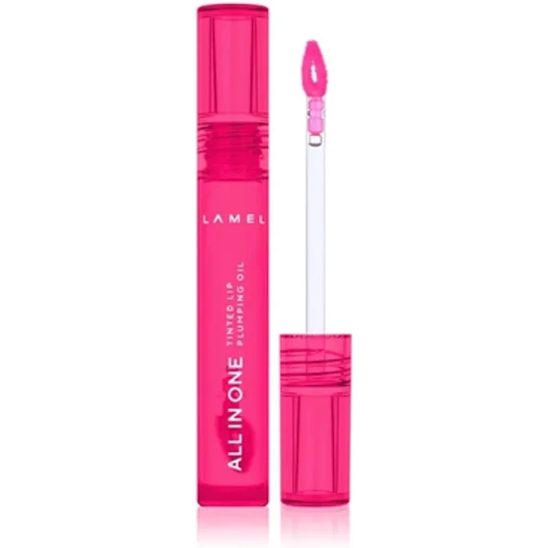 Lamel All In One Tinted Lip Plumping Oil 404 Berry Ice