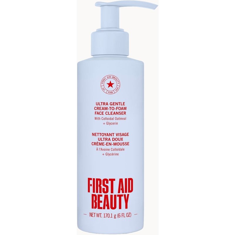 First Aid Beauty Ultra Gentle Cream-to-Foam Cleanser (6oz)