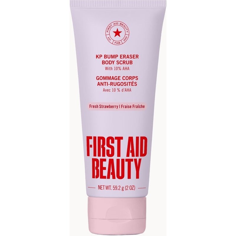 First Aid Beauty KP Bump Eraser Body Scrub with 10% AHA – Fresh Strawberry 56.7g