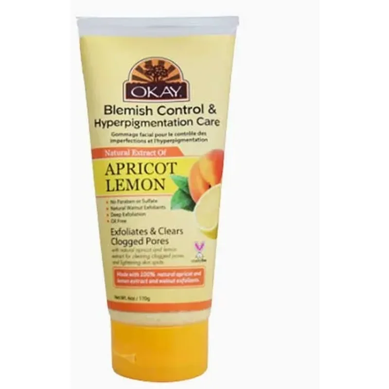 Okay Pure Naturals Blemish Control Apricot Lemon Facial Scrub 170 g