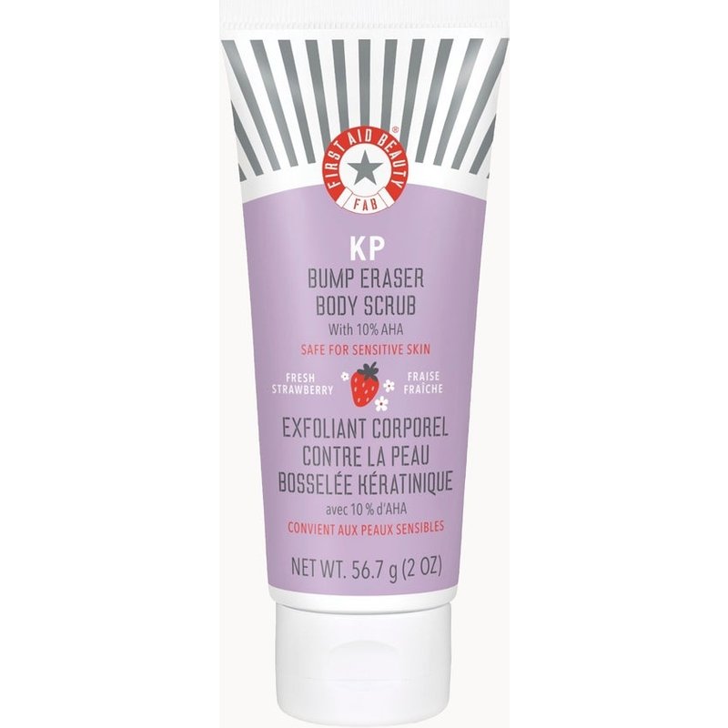 First Aid Beauty KP Bump Eraser Fresh Strawberry Body Scrub with 10% AHA 56.7g