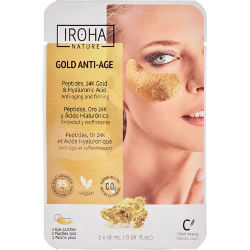 Iroha Gold Tissue Eye Patches - 2 pcs
