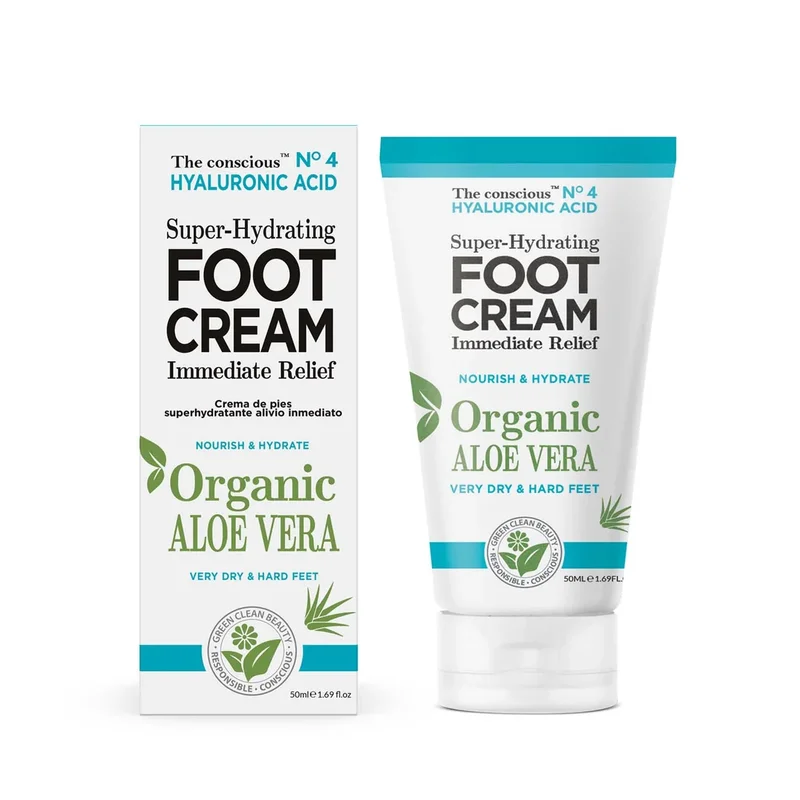 The Conscious™ Hyaluronic Acid Super-Hydrating Foot Cream Organic Aloe Vera
