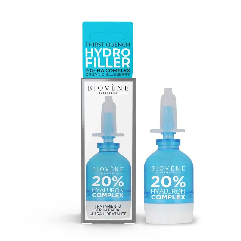Hydro Filler Thirst-Quench 20% Ha + Organic Blueberry Facial Serum Treatment