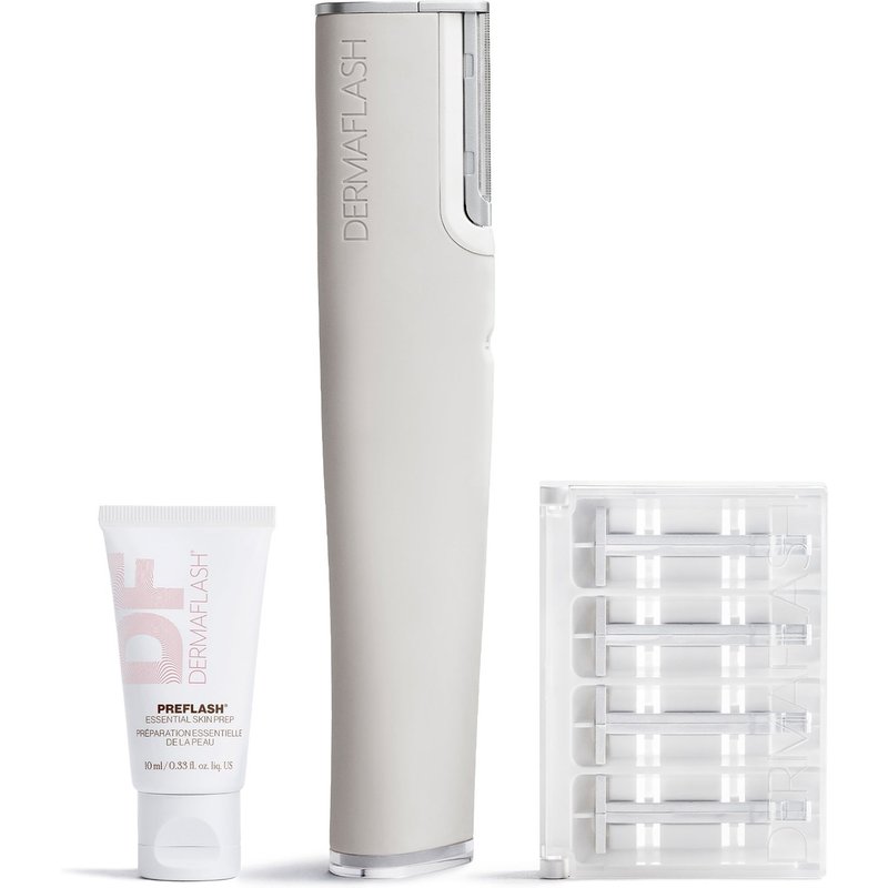 DERMAFLASH Luxe+ Advanced Sonic Dermaplaning and Peach Fuzz Removal - Stone