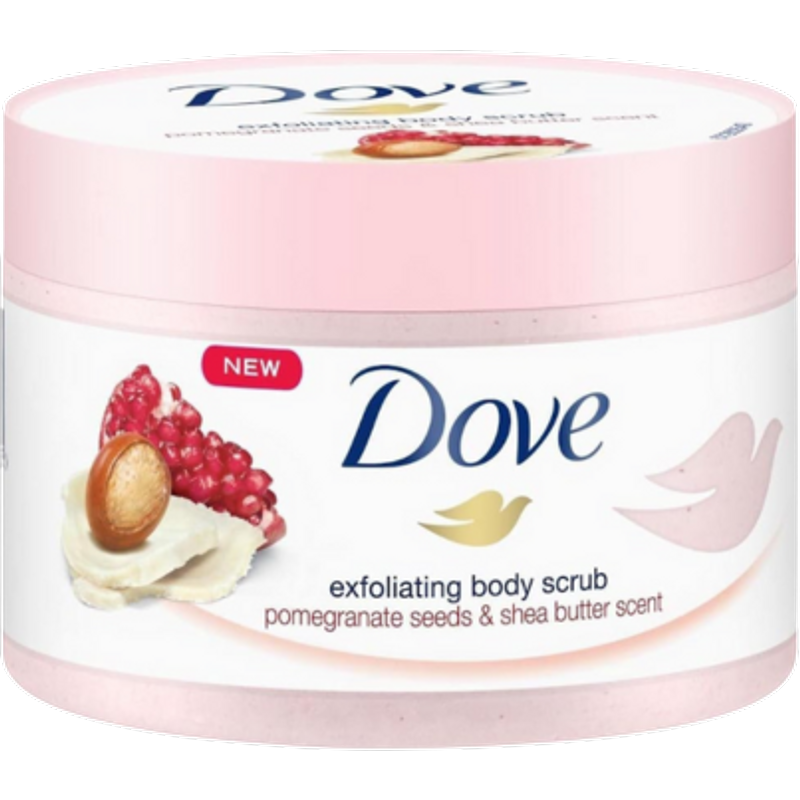Dove Pomegranate & Shea Butter Body Scrub – 225ml